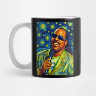 Stevie Wonder in starry night Mug